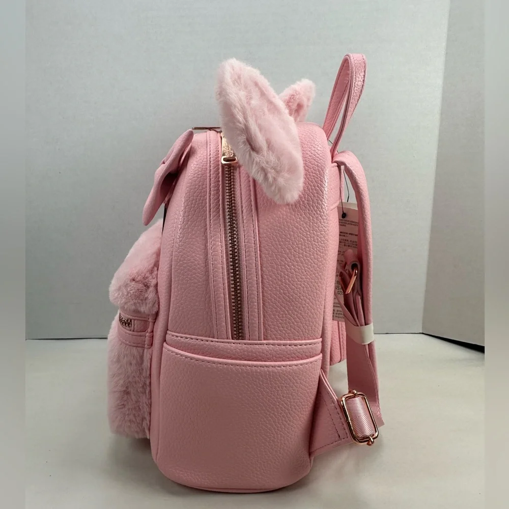 Loungefly Disney Parks Minnie Mouse Piglet Pink Mini Backpack & Ears